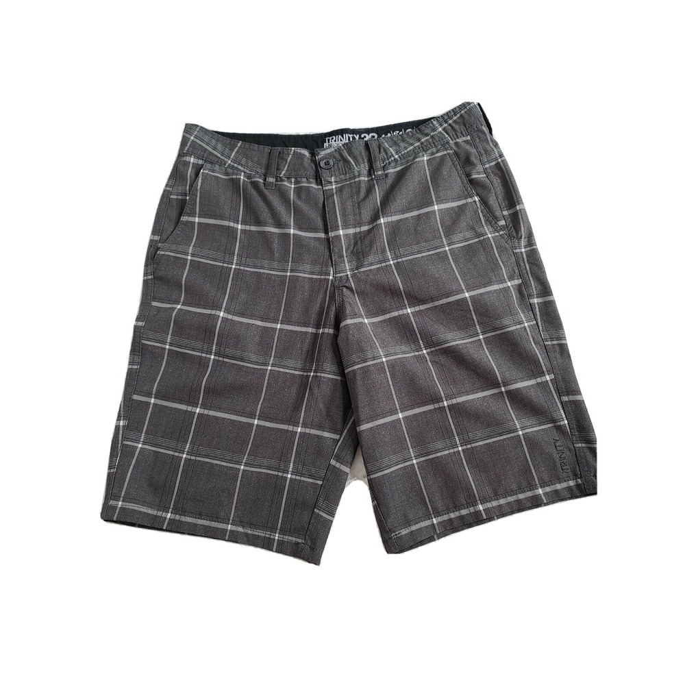 Trinity Men's Flat Front gray size 32 Hybrid Stetch Board shorts casual walking